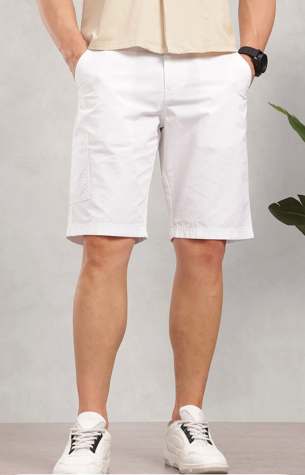 Nautica Men Pure Cotton Cargo Shorts