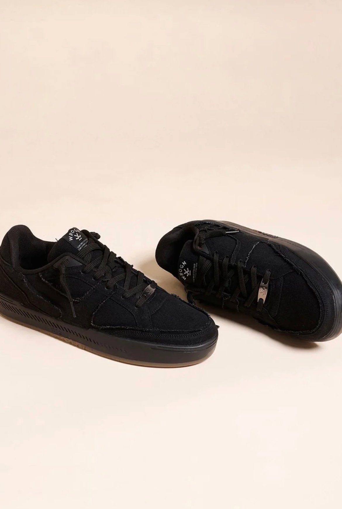 WROGN Men PU Lace- Ups Round Toe Sneakers