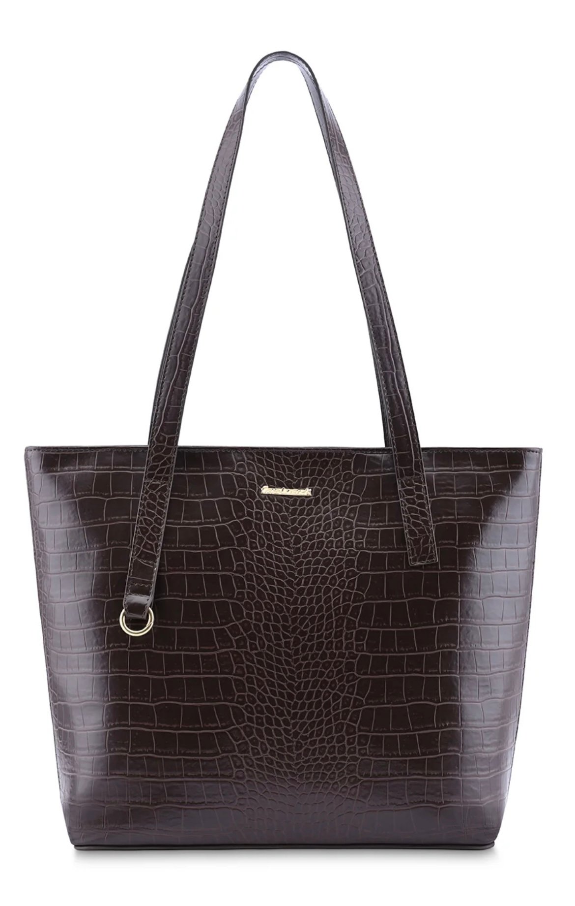 Fastrack Textured Oversized Structured Tote Bag with Applique