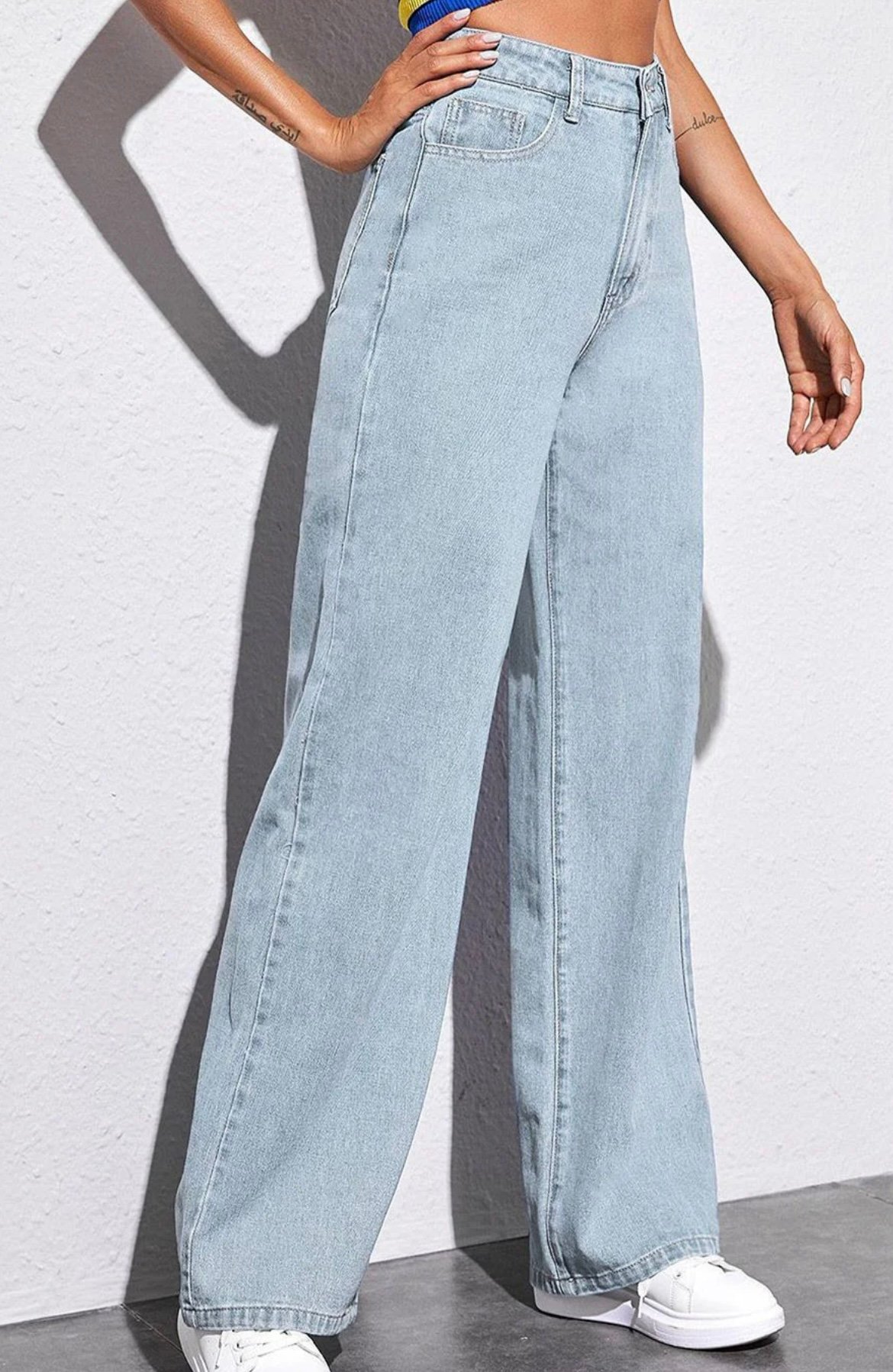 Kotty Women Jean Straight Fit High-Rise Stretchable Jeans