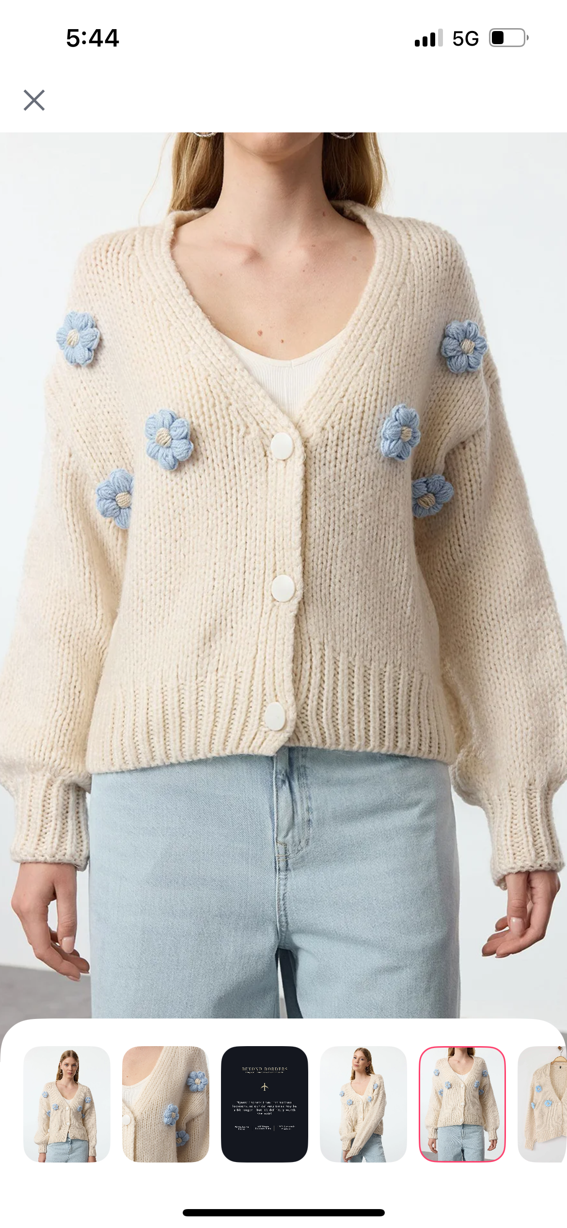  Ta Women Self Dedign Cardigan Sweater with Applique Detail